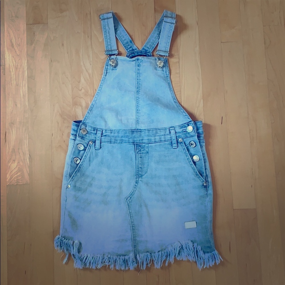Girls Jean romper dress
